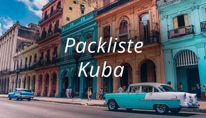Packliste Kuba